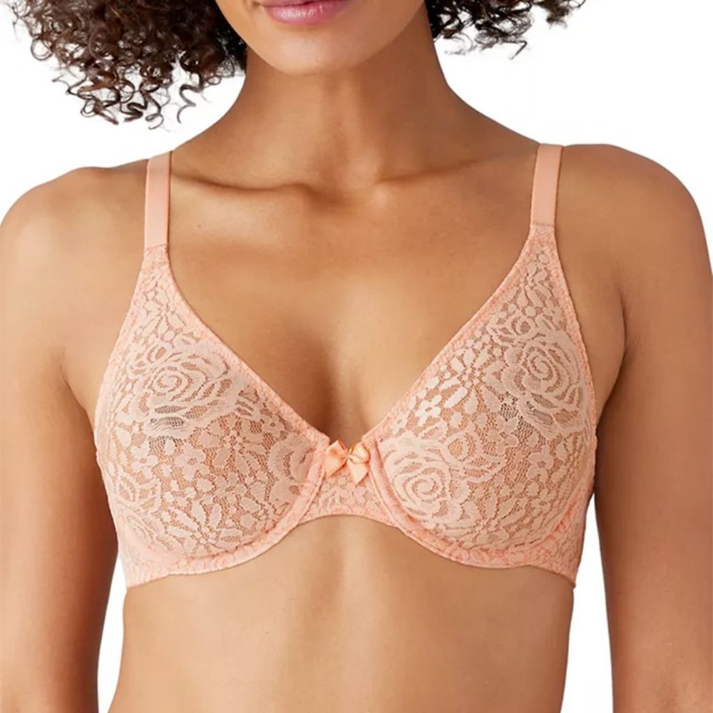 NWT - WACOAL Halo Lace Molded Underwire Bra -- SIZE 34DDD